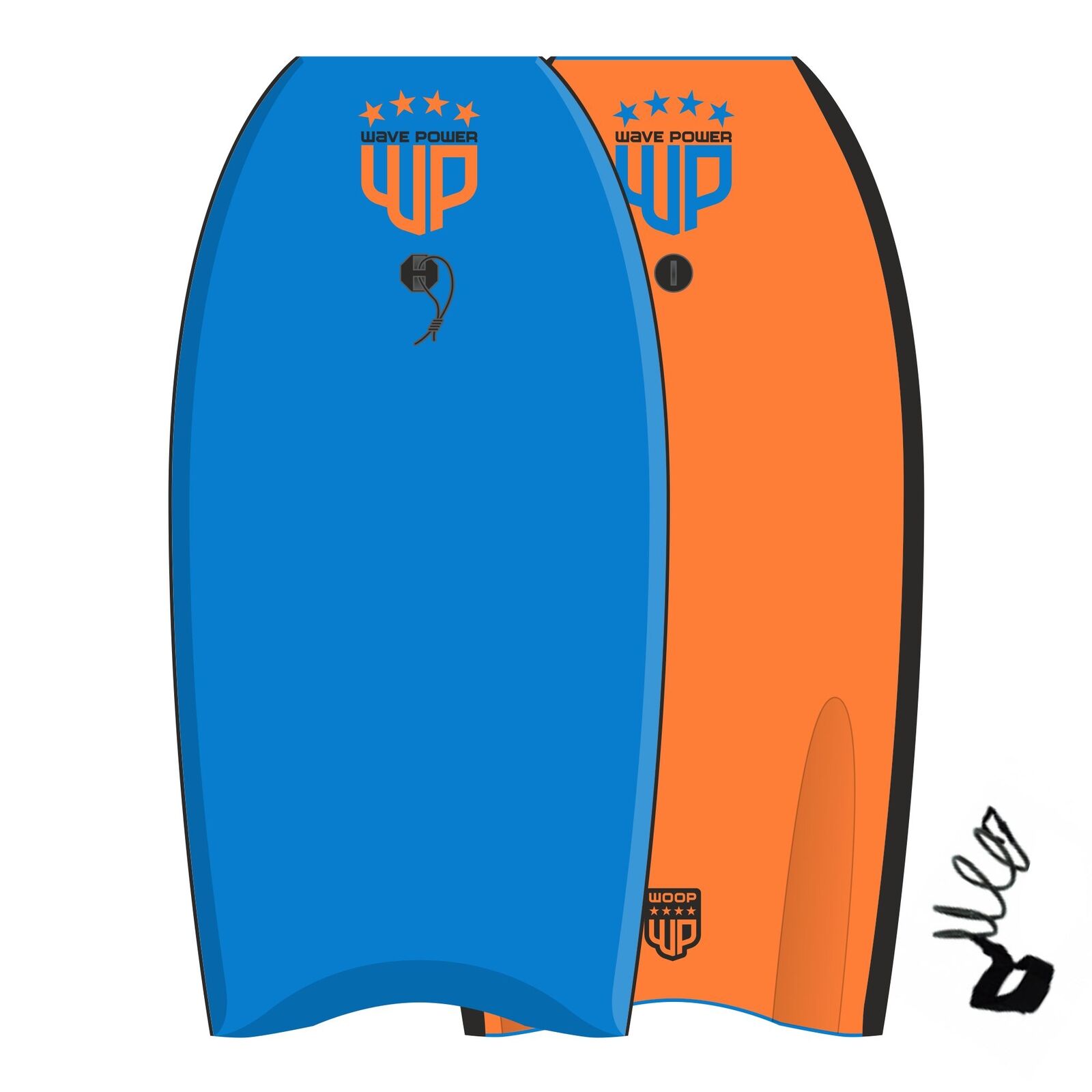 Wave Power Bodyboard Woop 41 Blau Mandarine , Body Board , Wellenreiter , NEU