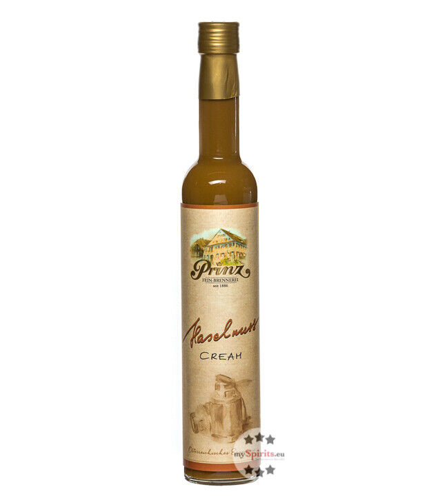 Prinz Haselnuss-Cream Haselnuss-Sahne-Likör / 15 % Vol. / 0,5 Liter-Flasche