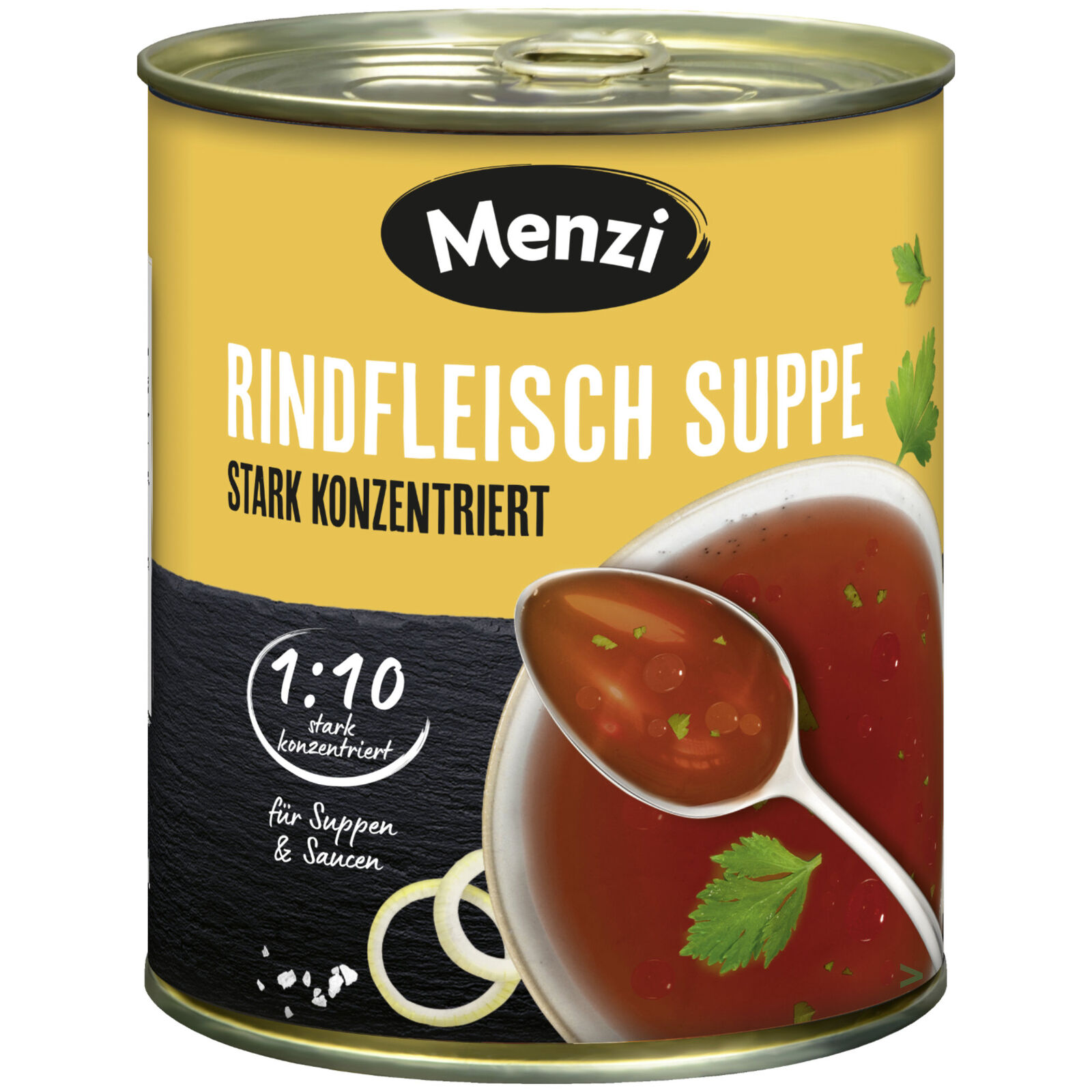 Menzi Rindfleisch Suppe stark konzentriert 1:10 800g Dose