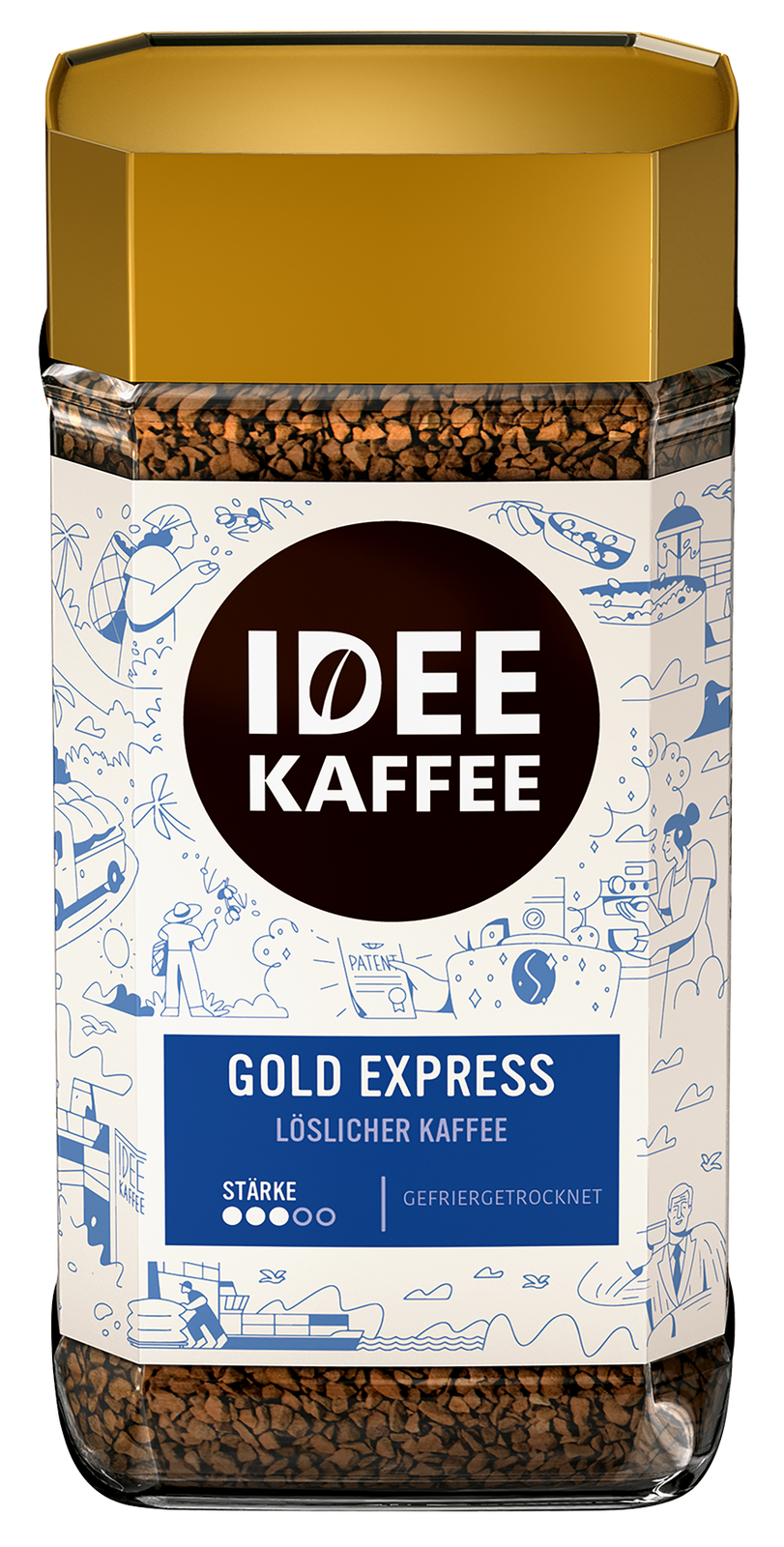 Idee Kaffee GOLD EXPRESS löslicher Kaffee, 200g