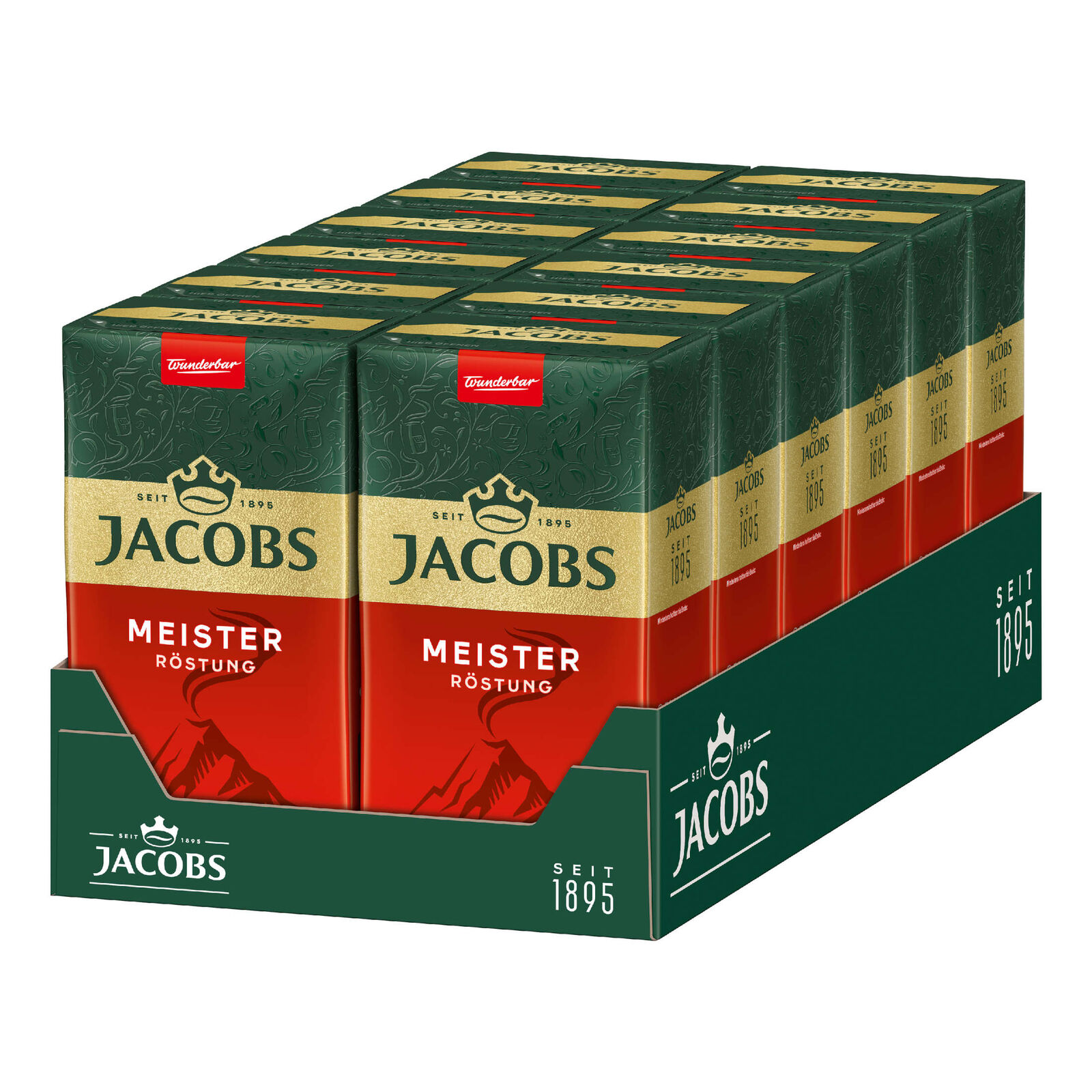 JACOBS Filterkaffee Meisterröstung 12x500g Pulver-Kaffee gemahlen Röstkaffee