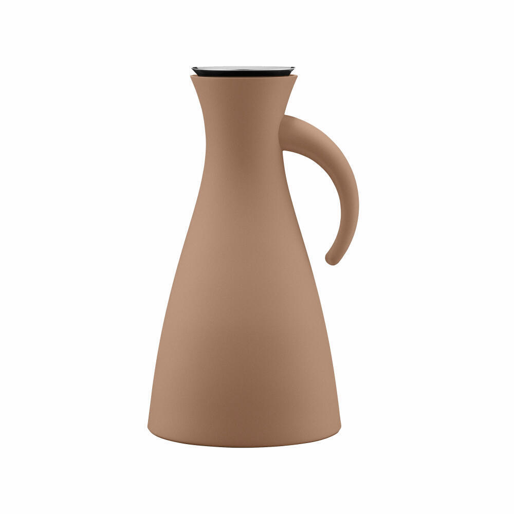 Eva Solo Isolierkanne, Teekanne, Edelstahl, Glas, Kunststoff, Mocca, 1 L, 502866