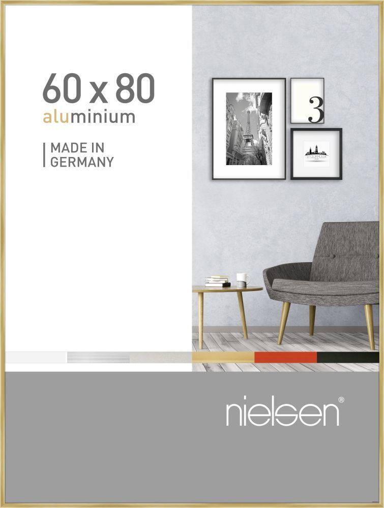 Alurahmen Pixel 60x80 cm gold glanz