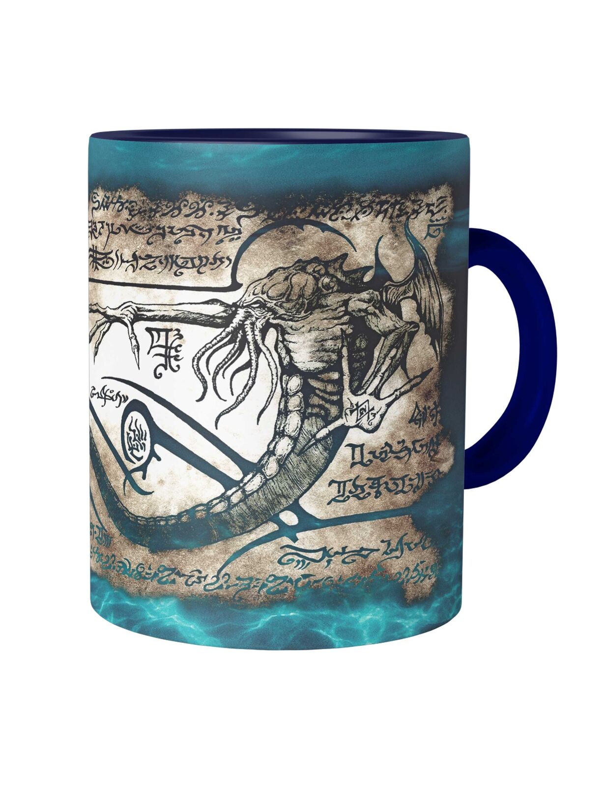Cthulhu Necronomicon Piece Kaffeetasse Ufo Alien TR3B Flying Saucer Cup Mug