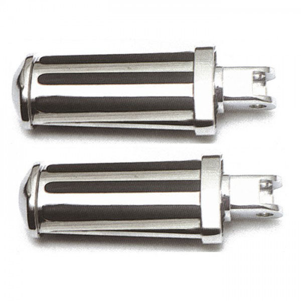 Fußrasten Chrom, Honda VT600C Shadow, Paar, Bolzen 9 mm, L 130 x  B 60 x H 35 mm