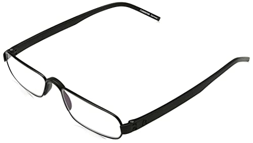 Rodenstock Unisex Lesebrille Proread R2180, Lesehilfe Bei Weitsichtigkeit, Brille Mit Leichtem Edelstahlgestell (+1 +1,5 +2 +2,5) Schwarz