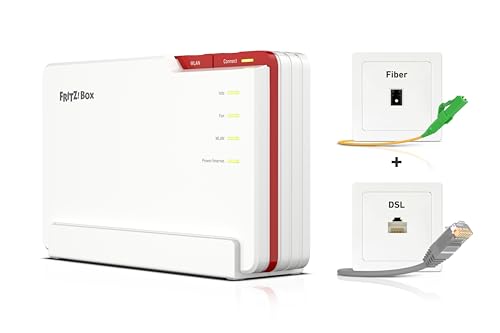 Avm Fritz!Box 5690 Pro (Wi-Fi 7 Premium-Router Mit Triband (2,4 Ghz, 5 Ghz, 6 Ghz) Bis Zu 18,5 Gbit/S, Für Glasfaser & Dsl-Anschlüsse, Wlan Mesh, Dect