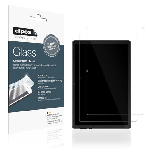 Dipos I 2X Displayschutz 9H Klar Kompatibel Mit Freeski Tablet 10 Zoll Schutzfolie Anti-Shock Folie