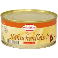 Dreistern Hähnchenfleisch Im Eigenen Saft 3 X 300 G Dose