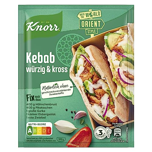 Knorr Fix Würzmischung Kebab, Würzig Und Kross, 30 G
