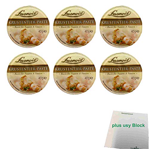 Lacroix Krustentier Paste 6Er Pack (6X40G Becher) + Usy Block