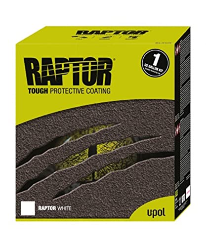 Raptor Beschichtung, 4 Flaschen-Satz 3,79 Liter Inkl. Härter, Weiß