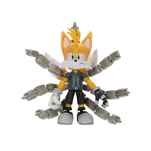 Sonic Prime 12,7 Cm Tails Nine Bewegliche Actionfigur Perfekt Für Jeden Fan Sammeln Sie Die Ganze Truppe Mit Sonic, Mr. Dr. Eggman Und Thorn Rose Auch