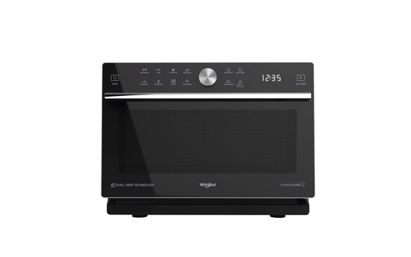 Whirlpool MWSC 933 SB Superficie piana Microonde combinato 33 L 900 W Nero, Argento