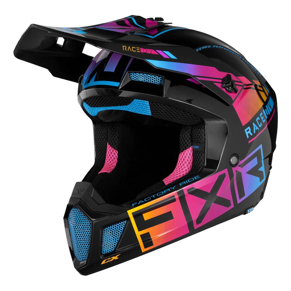 Fxr Clutch Cx Pro Mips Motocross Hjälm L Svart Rosa