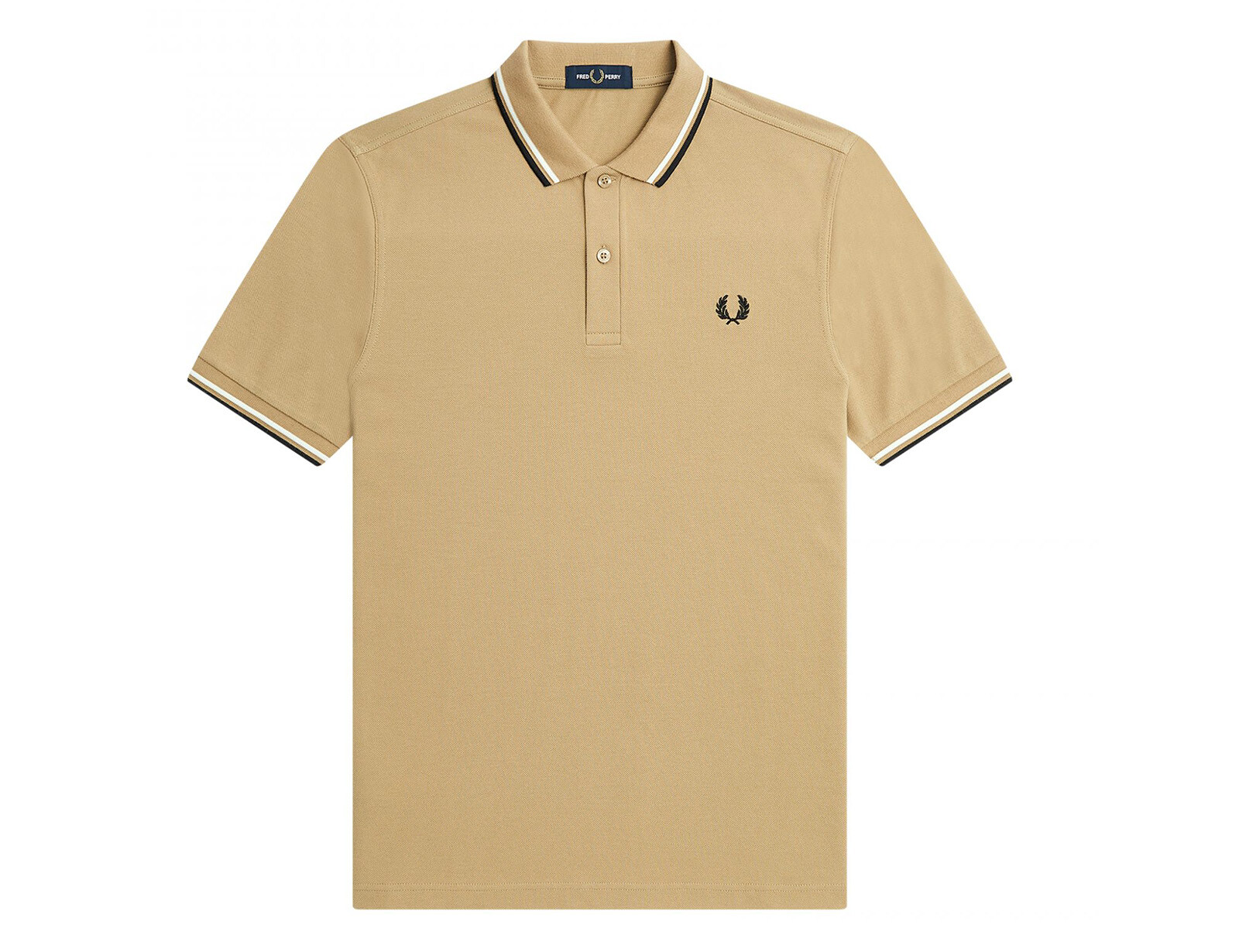 Fred Perry - Twin Tipped Shirt - Beige Herenpolo