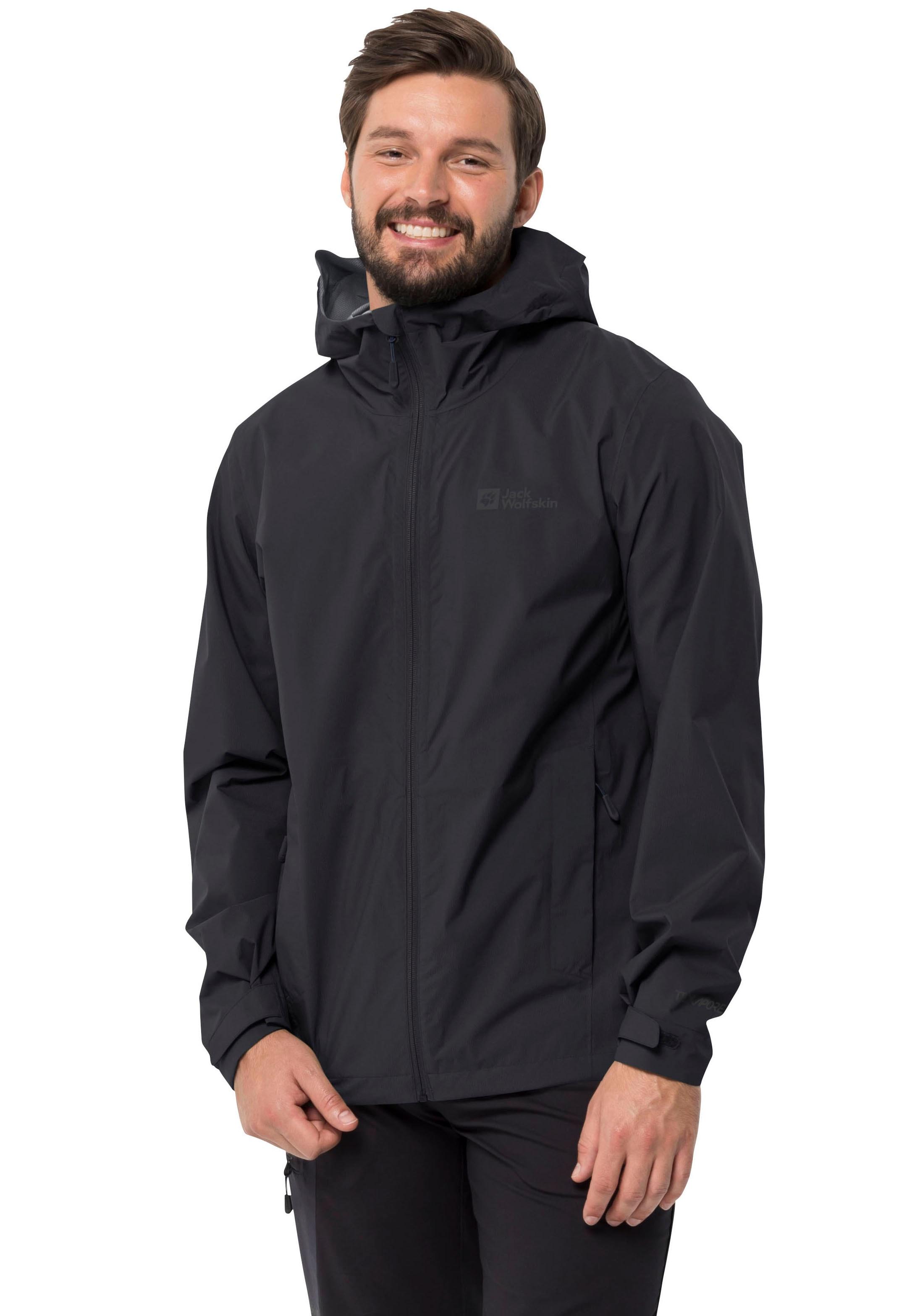 Jack Wolfskin Funktionsjacke »ELSBERG 2.5L JKT M«, mit Kapuze, wasserdicht, winddicht, atmungsaktiv