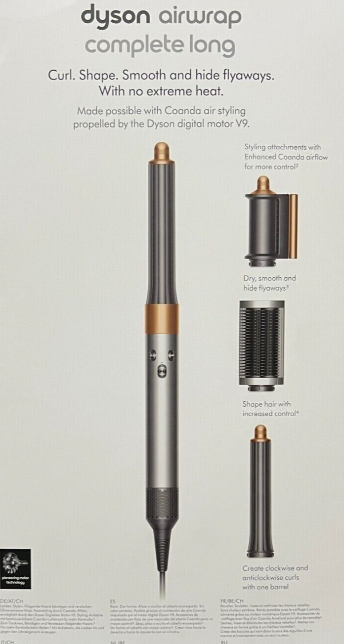 Dyson Airwrap Long Haarstyler - Nickel/Kupfer -New Model 2022 - Neu - Händler