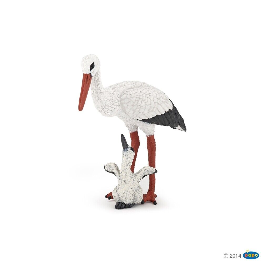 Papo - 50159 - Storch mit Storchjunges