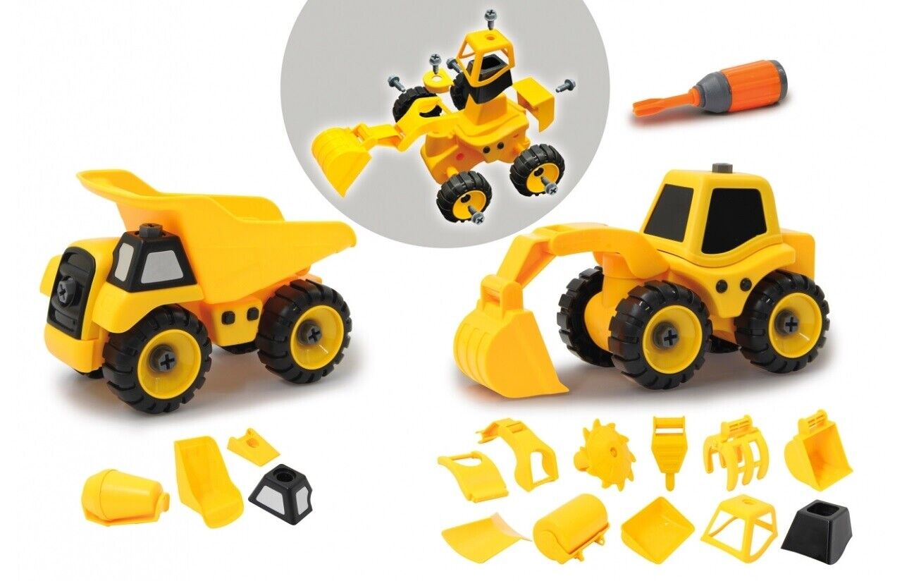 JAMARA - 9 in 1 Baumaschinen-Set -  - JAM405168
