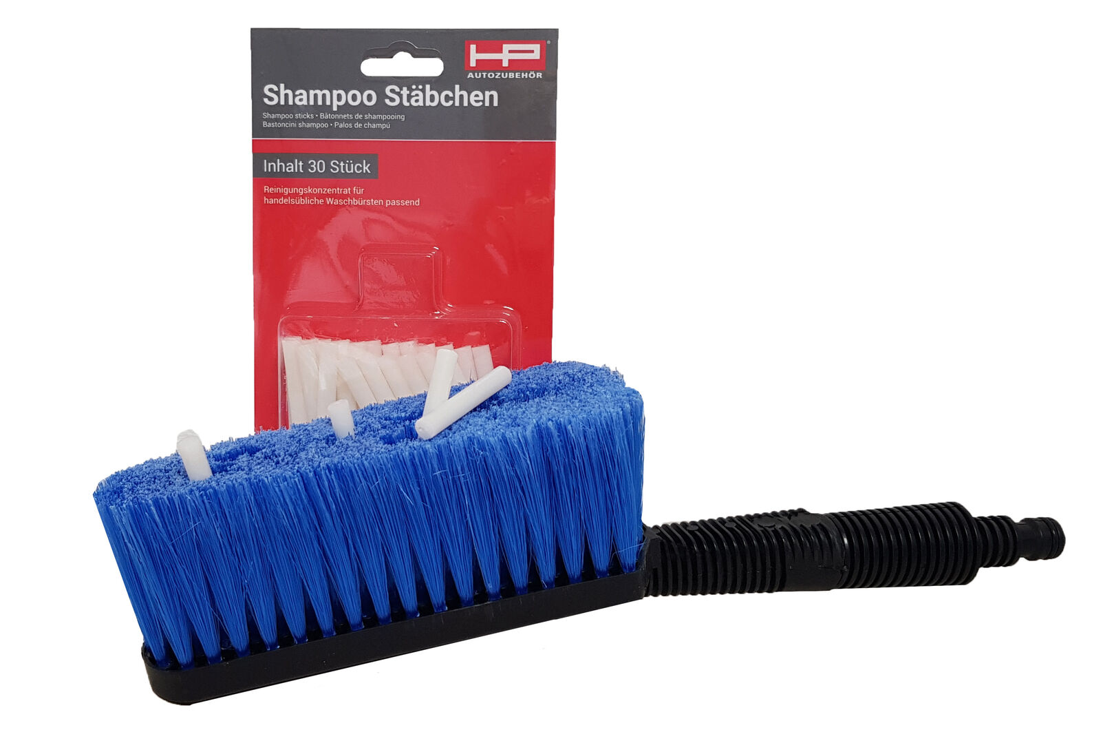 Universal Shampoo-Stäbchen 30 Stk. für Waschbürste PKW KFZ Autowäsche HP