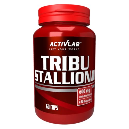 Activlab Tribu Stallion 60 Kapseln, Regeneration, Muskelmasse, 600 Mg Tribulus Terrestris Pflanzenextrakt Pro Kapsel