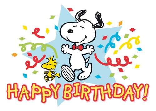 Postkarte A6 +++ Snoopy/Peanuts Von Modern Times +++ Happy Birthday - Snoopy And Woodstock +++ Close Up © United Feature Syndicate, Inc